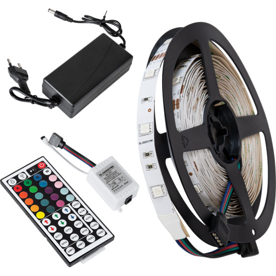 GloboStar ��� ������ LED 5m 36W/5m 150LED 5050 SMD 600lm/m 120� IP20 �� ������������ ����������� ����������� - �������� ����������� ��� ����������� RGB - (70411)