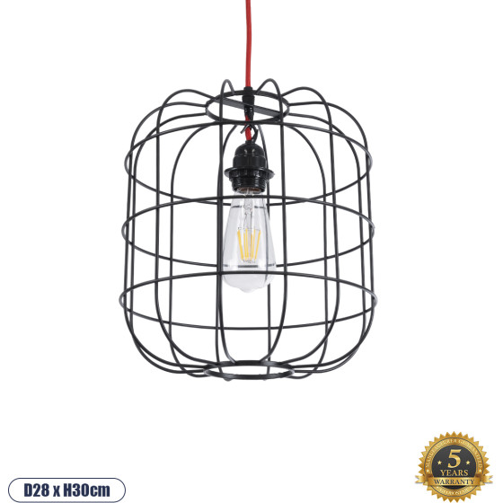 GloboStar PARROT �������� Industrial �������� ��������� ������ �������� 1 x E27 AC220-240V - �28 x �30cm - ����� ��������� ������ - (01099)