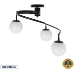 GloboStar SELINA �������� ��������� ������ ������� 3 x E27 ����� ��������� �� ����� ����� ������� �60 x Y45cm - (01089)