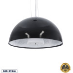 GloboStar SERENIA BLACK �������� �������� ��������� ������ �������� 1 x E27 AC220-240V - �40 x �20cm - ����� ������ ������� - (01151)