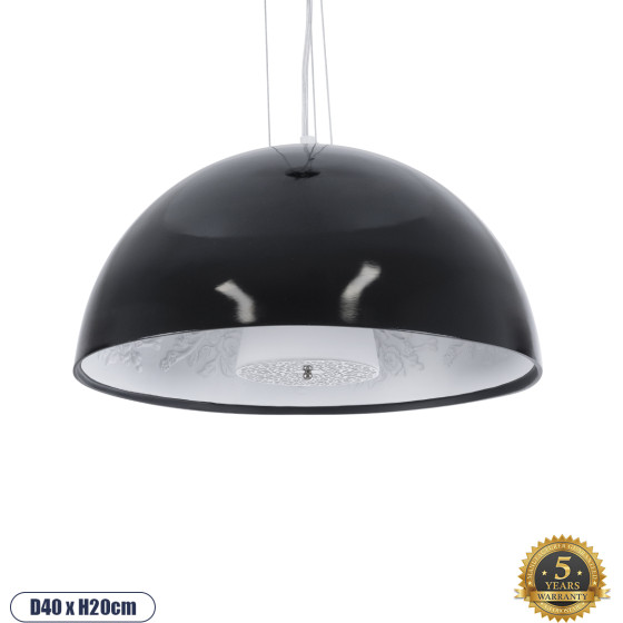 GloboStar SERENIA BLACK �������� �������� ��������� ������ �������� 1 x E27 AC220-240V - �40 x �20cm - ����� ������ ������� - (01151)