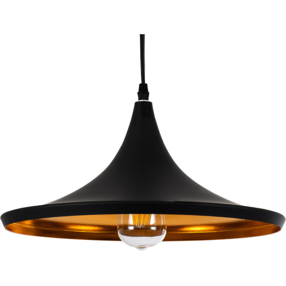 GloboStar SHANGHAI BLACK �������� �������� ��������� ������ �������� 1 x E27 ����� ��������� ������� �37 x �20cm - (01025-B)