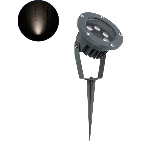 GloboStar TREELIGHT-TZINA ���� �������� ������ ��� ���� - ������ �� ���� ����� / ������� LED 6W 570lm 10� DC 24V ��������� IP65 L14 x W12.5 x H12.5cm ������ ����� 4500K - ���� ������� - 3 Years Warranty - (90355)
