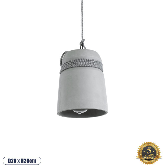 GloboStar TRIBECA �������� Industrial �������� ��������� ������ �������� 1 x E27 AC220-240V IP20 - �20 x �26cm - ���� �������� ������� - (01321)