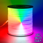 GloboStar TUBE 360� Degree Neon Flex Epistar LED SMD 5050 1m 18W/m 60LED/m 1818lm/m 360� DC 230V ��������� IP68 RGB Dimmable - (70598)