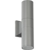 GloboStar WALLY ��������� ������ - ������ �������������� �������� ����������/���������� ����� Up & Down ������ 2 x GU10 AC220-240V ��������� IP65 - ���� ���������� & Tempered Glass - �6.4 x �11 x �25cm - ����� - 5 Years Warranty - (77875)