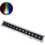 GloboStar WASHER-DAIA ����� �������� Wall Washer LED 96W 10080lm 30� AC 230V ��������� IP65 �52 x �7.5 x �7cm ��������� 4in1 RGBW DMX512 Display on Body - ����� - (S-90997)