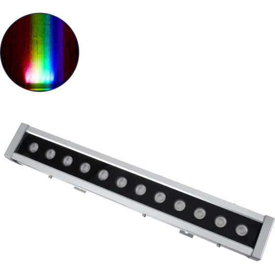 GloboStar WASHER-DAIA ����� �������� Wall Washer LED 96W 10080lm 30� AC 230V ��������� IP65 �52 x �7.5 x �7cm ��������� 4in1 RGBW DMX512 Display on Body - ����� - (S-90997)