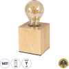 GloboStar WOODBOX �������� ����������� ��������� �������� �������� 1 x E27 AC220-240V �� 1.35m ������� ��� �������� On/Off - ���� ��� ������ ���� - �7.6 x �7.6 x �8.2cm - ���� ���� - 5 Years Warranty - (99405)