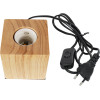 GloboStar WOODBOX �������� ����������� ��������� �������� �������� 1 x E27 AC220-240V �� 1.35m ������� ��� �������� On/Off - ���� ��� ������ ���� - �7.6 x �7.6 x �8.2cm - ���� ���� - 5 Years Warranty - (99405)