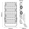 Aca LED HIGH POWER FLOOD LUMINAIRE 480W, 74400LM, 5000K, 20�, 230V AC, IP66, IK10 - (GLAD4805020)