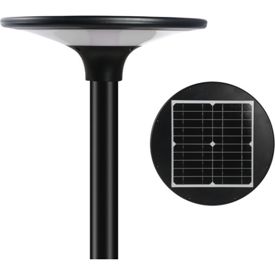 Aca LED SOLAR URBAN LUMINAIRE 20W �� DIP-SWITCH CCT 3000K-4000K 2100LM RA80 IP65 30.000HRS - (TOUR20CCT)