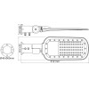 Aca LED STREET LUMINAIRE 150W 20250LM 4000K 140x90? CLASS I 230V AC IP66 - (NORD15040)