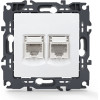 Aca PRIME ����� ��������� 1xRJ11 CAT3 IP20 & ����� ������� 1xRJ45 CAT6 UTP IP20 ����� - (1000113401)