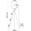 Aca ���������� �/� 1��27 ��������� �����/����� �48��150CM CAMARA - (ML306681FBG)