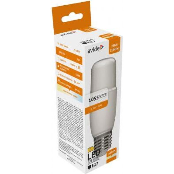 Avide Led Bright Stick Bulb T37 9.5W E27 Nw 4000K