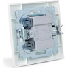 Entac 107 Arnold Recessed Wall Intermediate Switch White