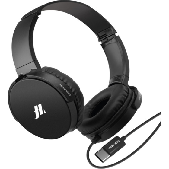 SBS Wired Headphone Type C Connector With Mic Black - (MHHEADTYCK)
