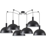 Homelighting SE21-BL-4-BL6-MS40 Adept Tube Black Metal Shade Pendant+ - (77-8498)