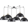 Homelighting SE21-BR-10-BL6-MS40 Magnum Bronze Metal Pendant Black Shade With Black Fabric Cable+ - (77-8696)