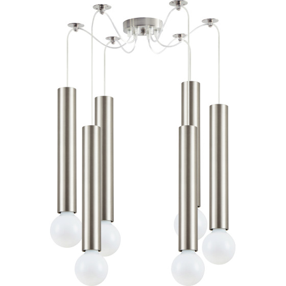 Homelighting SE21-NM-5-NM6 Adept Tube Nickel Mat Nickel Matt Pendant+ - (77-8659)