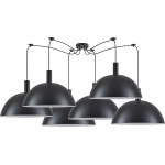 Homelighting SE21-BL-4-BL6-MS50 Adept Tube Black Metal Shade Pendant+ - (77-8502)