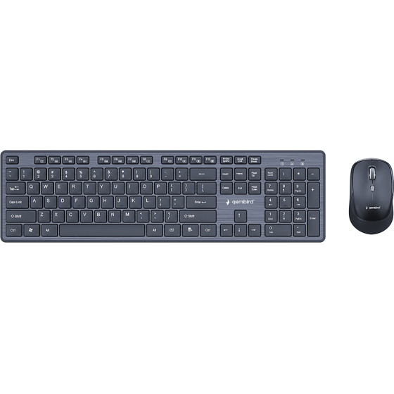 Gembird Wireless Desktop Set Us Layout Black - (KBS-WCH-04)