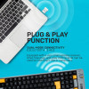 Alcatroz BT5.3/2.4G MULTI-Device Rechargeable Keyboard Tetriz Air 3 Autumn Black - (TETRIZ-AIR3-BLK)