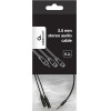 Cablexpert 3,5mm Audio + Microphone Adapter Cable 0,2m Metal Connectors - (CCA-417M)