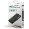 Gembird USB3,1 Enclosure For M.2 Nvme Drives Backlighted Aluminum - (EE2280-U3C-03)