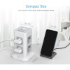 Tessan 11 In 1 Tower Surge Protector 8xSCHUKO, 2xUSB, 1xTYPE-C, 2M Cable - (TPS03-DE-C)