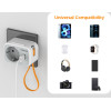 Tessan 3 In 1 Wall Socket 1xSCHUKO, 1xUSB, 1xTYPE-C Cable 15CM - (TS-332-DE)
