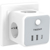 Tessan 6 In 1 Powercube Socket 3xSCHUKO, 2xUSB, 1xTYPE-C - (TS-301-DE-C)