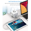 Tessan 6 In 1 Powercube Strip 3xSCHUKO, 2xUSB, 1xTYPE-C, 2M Cable - (TS-301-C)