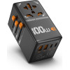 Tessan Gan Universal Travel Adapter 2xUSB, 2xTYPE-C Max 100W - (TS-WTA04)