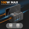 Tessan Gan Universal Travel Adapter 2xUSB, 2xTYPE-C Max 100W - (TS-WTA04)