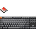 Keychron K1 Max Ansi 80% Tkl Black Full Assembled Red Switch Rgb Hot-Swap Wired Low Profile - (K1M-H1)