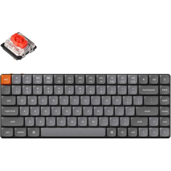 Keychron K3 Max QMK/Via Wireless Custom Mechanical Keyboard-Red Switch (Hot-Swappable) Us - (K3M-H1)
