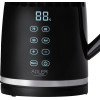 Adler Led Electric Kettle With Temperature Control 1.7L Black - (AD1350)