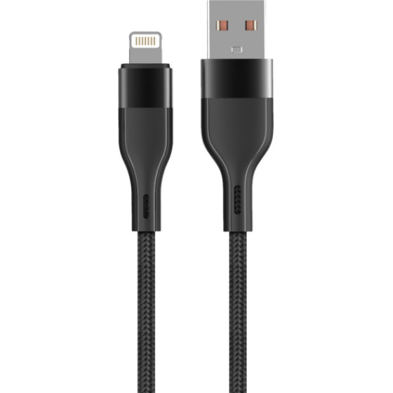 Maxlife Usb To Lightning Data Cable 1m 2.4A Black - (MXUC-07)