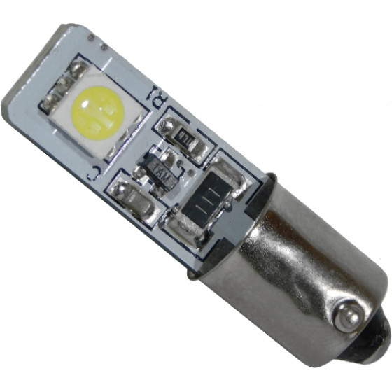 GloboStar BA9S - T4W ����� ����������� Can Led Bus �� 2 Smd 5050 12 Volt 2.8W 48 Lm 270� ����� ����� 6000K - (78340)