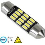 GloboStar C5W ����� ����������� 36mm Festoon - Led 12 Smd 5630 3W 450lm 120� Dc 12V IP20 ����� ����� 6000K - (81306)