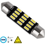 GloboStar C5W ����� ����������� 39mm Festoon - Led 12 Smd 5630 6W 900lm 120� Dc 12V IP20 ����� ����� 6000K - (81303)