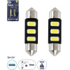 GloboStar C5W ������ ����������� Led 36mm Festoon - 3xSMD5630 1.5W 225lm 120� Dc 12-16V IP20 �3.6 x �0.9 x �0.9cm ����� ����� 6000K - ��� 2 �������� �� Blister - (81302-B)