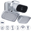 GloboStar ��������� Led Smd 24W 2160lm �� Ip Camera 1080P 2MP Wifi 150� ������ - Ac 230V - �� ��������� ������-������ & ������� ������ ��������� - ���������� IP66 ����� ����� 6000K - ����� - (86043)