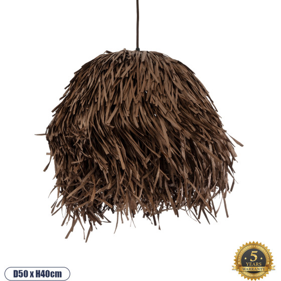 GloboStar Guadeloupe Boho �������� ��������� ������ �������� 1 x E27 AC220-240V IP20 - �50 x �40cm - ���� ������ ������ ����� ���� ������ ������� - (02293)