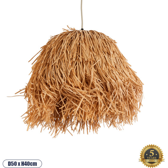GloboStar Guadeloupe Boho �������� ��������� ������ �������� 1 x E27 AC220-240V IP20 - �50 x �40cm - ���� ������ ����� ���� ������ ������� - (02154)