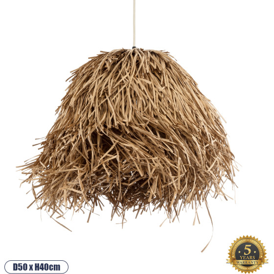 GloboStar Guadeloupe Boho �������� ��������� ������ �������� 1 x E27 AC220-240V IP20 - �50 x �40cm - ���� ������ ����� ���� ������ ������� - (02157)