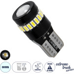 GloboStar T10 W5W ����� ����������� Led 3rd Generation Can-Bus Extreme Truck Series 18xSMD3014 1.3W 156lm 360� Dc 10-48V IP20 �1.2 x �2.8cm ����� ����� 6000K - (81463)