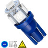 GloboStar T10 W5W ����� ����������� Led 5xSMD5050 1.3W 80lm 360� Dc 12-16V IP20 �1.2 x �2.7cm ���� - (81053)